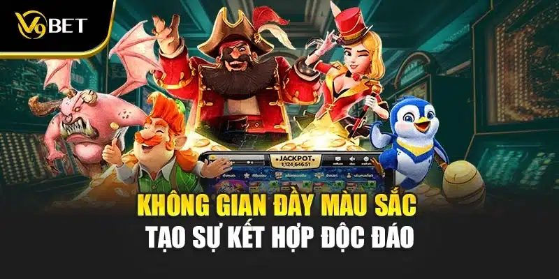 Không gian đầy màu sắc tạo sự kết hợp độc đáo
